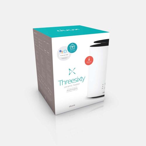 calefactor eléctrico Duux THREESIXTY 2 SMART CERAMIC BLANCO