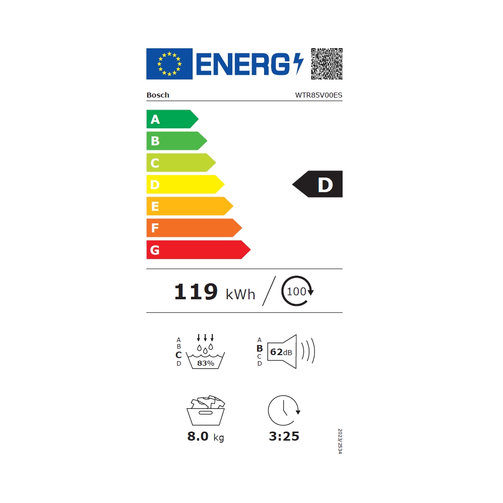 Bosch WTR85V00ES