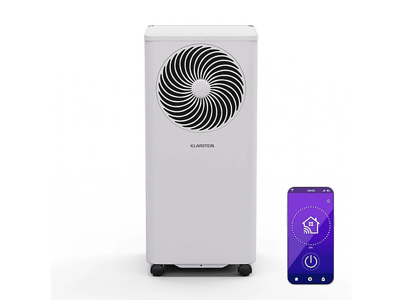 Aire acondicionado portátil - KLARSTEIN Aero Ring, 7000 fg/h, 25 m², 64 dB(A), Blanco