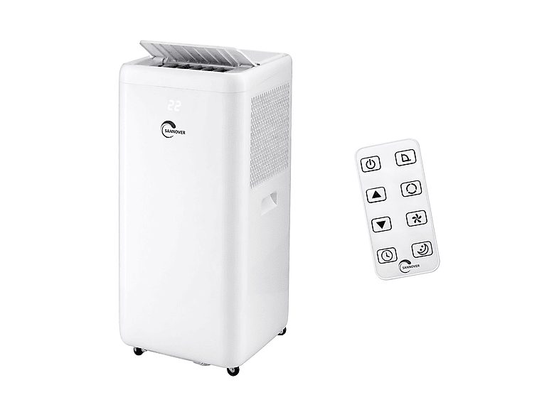 Aire acondicionado portátil - SANNOVER Fresho 12000, 20 m², 52 dB(A), blanco