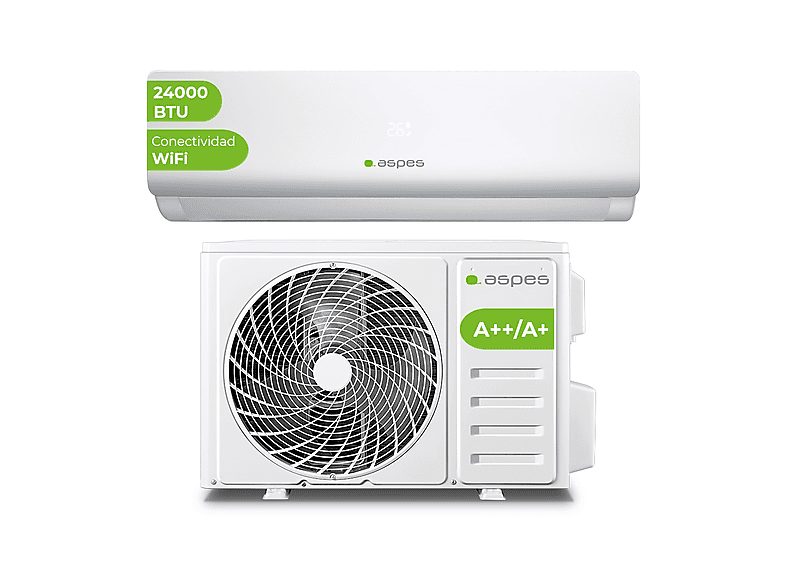 Aire acondicionado Split 1x1 - ASPES AAAS1200W, Not available