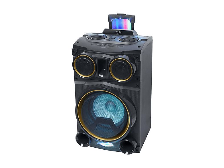 Altavoces con Karaoke para Fiestas - MUSE Muse M1938-DJ Negro / Altavoz de fiestas & karaoke, 1Watt, 1 canales, Bluetooth, Negro