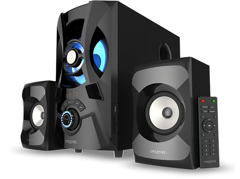 Altavoces para PC - CREATIVE LABS 51MF0490AA001, Bluetooth, Negro