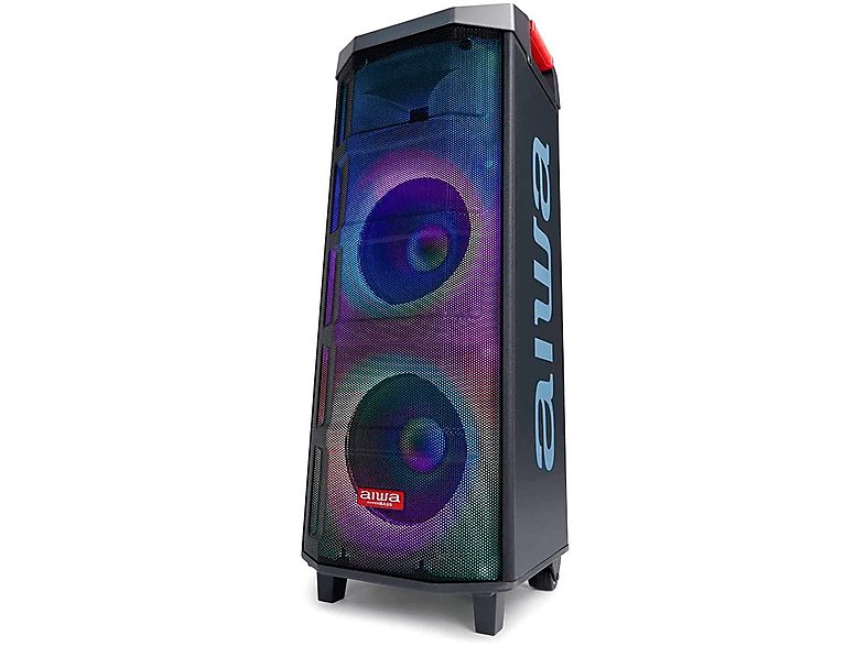 Altavoz de gran potencia  - aiwa KBTUS-710 Black / Altavoz para fiestas & karaoke AIWA, Negro