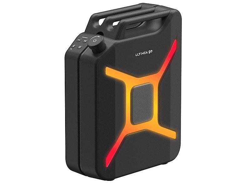 Altavoz de gran potencia  - Go - Con Iluminación RGB, Resistente Salpicaduras, Portátil ULTIMEA, Negro