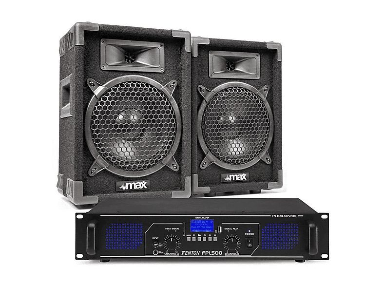 Altavoz de gran potencia  - MAX8 FENTON, Black