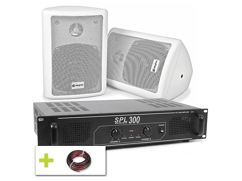 Altavoz de gran potencia  - SPL 300 SKYTEC, White