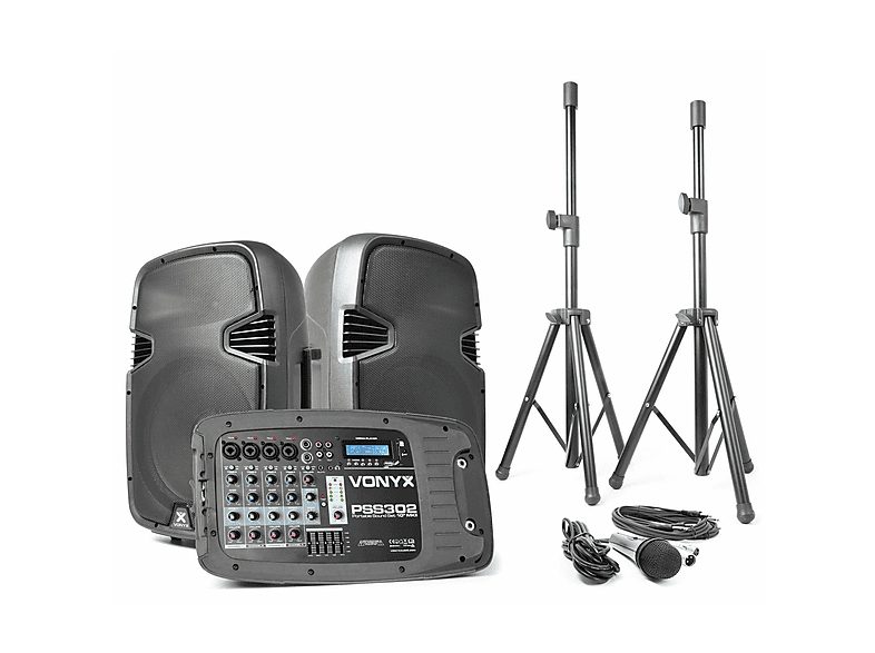 Altavoz de suelo - VONYX PSS302, Black