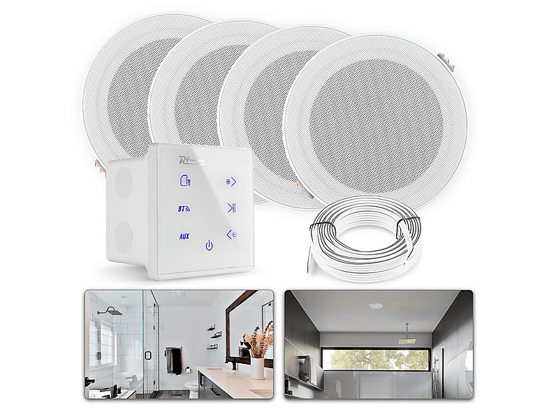 Altavoz de techo - POWER DYNAMICS PD bathroom sound systems white - 160W, White