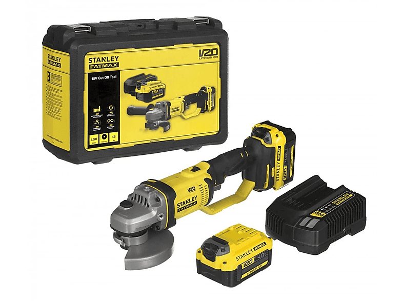 Amoladora  - SFMCG400M2K-QW STANLEY, Negro