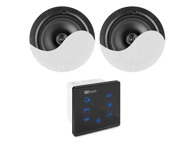 Amplificador estéreo  - PL-A50B POWER DYNAMICS, Negro