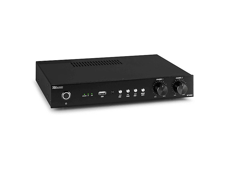 Amplificador estéreo  - WT460A POWER DYNAMICS, Black