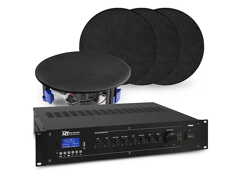 Amplificador  - PRM60 POWER DYNAMICS, Black