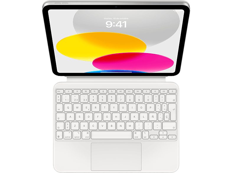 Apple Magic Keyboard, Funda con teclado para el iPad 10ªGen y 11ª Gen (el nuevo A16), Español, Blanco