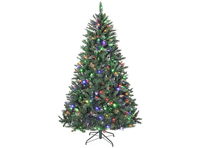Árbol de Navidad con luz - HOMCOM 83C-080V91GN, Verde
