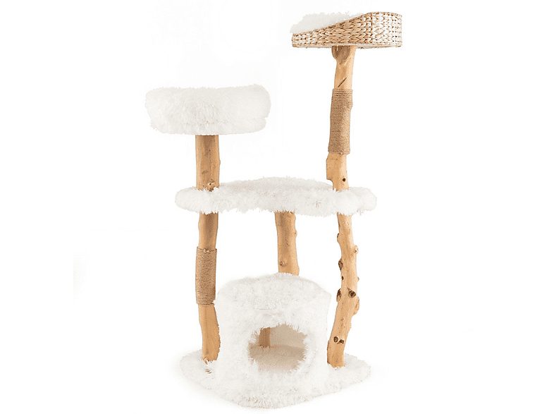 Árbol para gatos - NORTHIO 32715, para Gato, Blanco