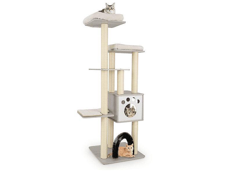 Árbol para gatos - NORTHIO 39684, para Gato, Beige