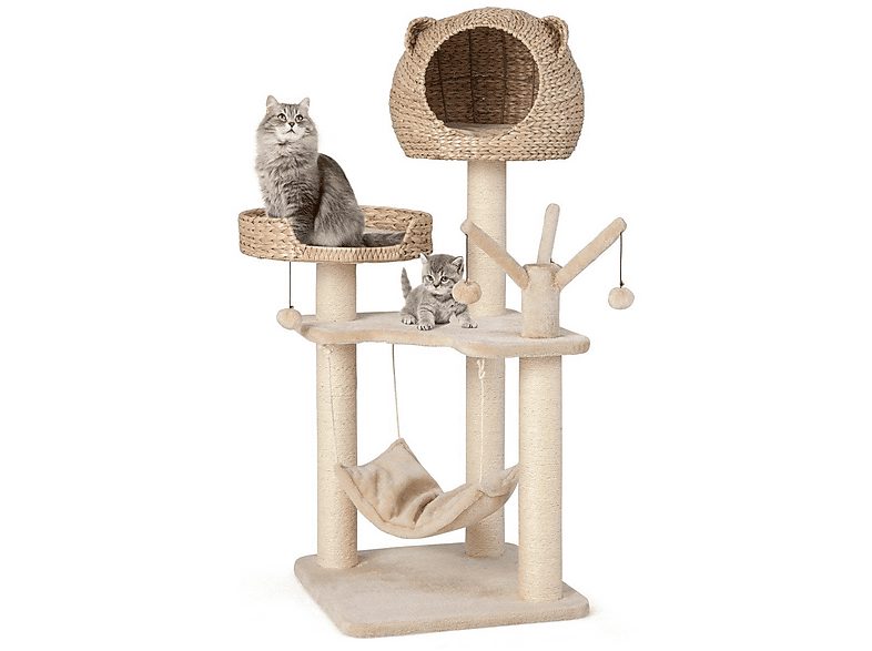 Árbol para gatos - NORTHIO 64338, para Gato, Natural