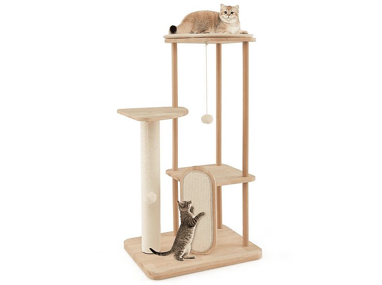 Árbol para gatos - NORTHIO 80772, para Gato, Beige