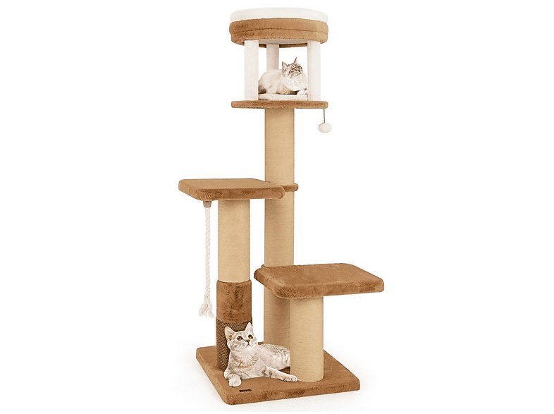 Árbol para gatos - NORTHIO 87955, para Gato, Crema