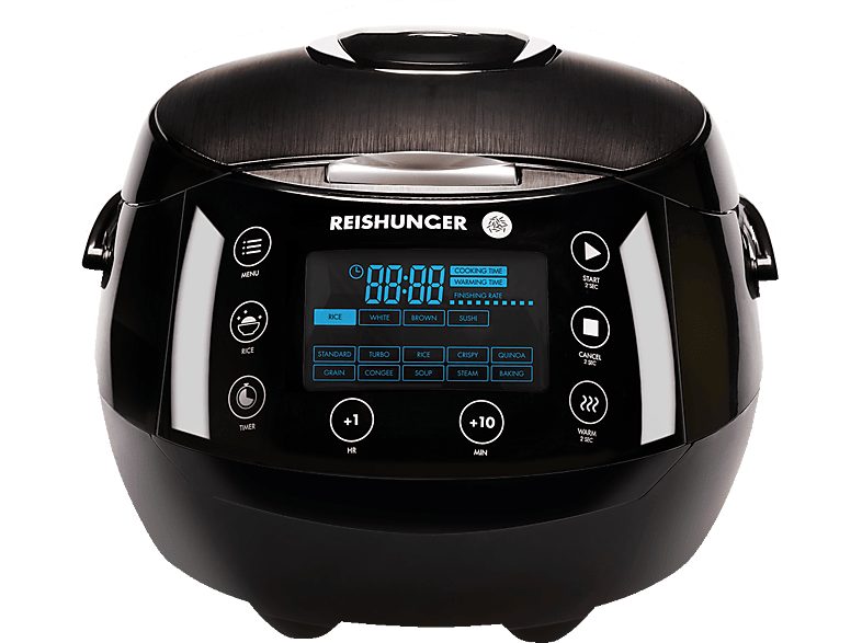 Arrocera - REISHUNGER 538-DRK-BLACK, 860 W, 1,5 l, Negro