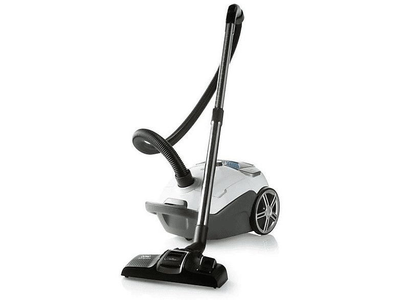 Aspirador con bolsa - DOMO DO7291S, 700 W, Depósito 3 l, Gris, Blanco