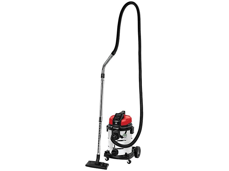 Aspirador con bolsa - EINHELL 2342354, 2600 W, Depósito 25 l, Negro, Rojo, Blanco