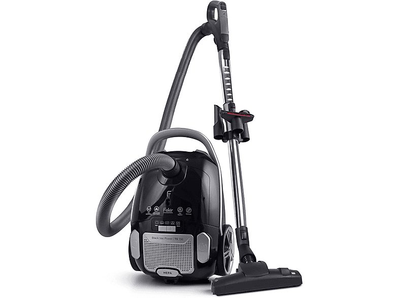 Aspirador con bolsa - FAKIR TS 790, 800 W, Depósito 3 l, Negro
