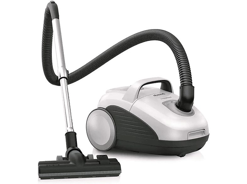 Aspirador con bolsa - GORENJE VCEA21GLW, 700 W, Potencia de succión 700 W, Depósito 3 l, Blanco