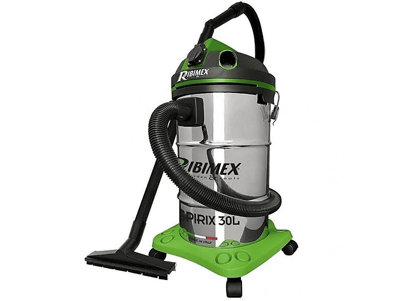 Aspirador con bolsa - RIBIMEX PRASP30IT/PE, 1200 W, Depósito 5 l, Inox