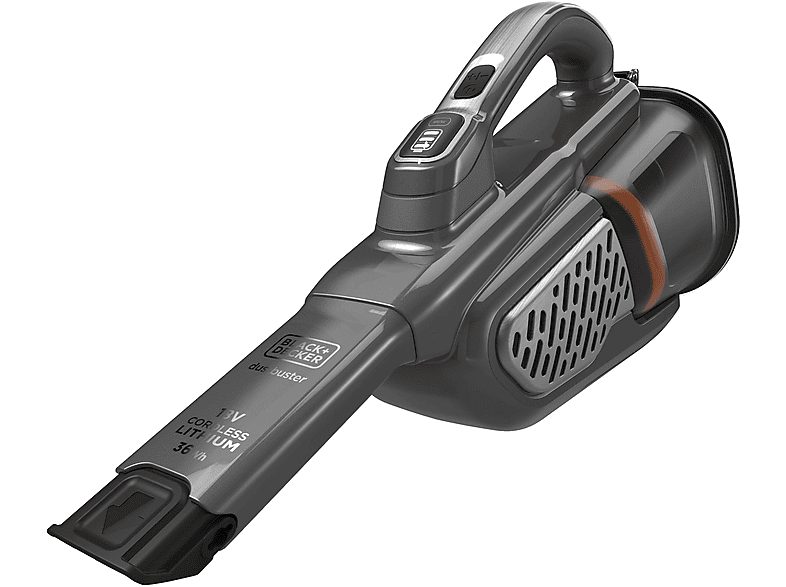 Aspirador de mano - BLACK & DECKER BHHV520BT, 36 W, Potencia de succión 36 W, Depósito 0,7 l, Autonomía 21.0 min, Negro