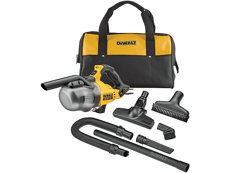 Aspirador de mano - DEWALT DCV501LN-XJ, 0 W, Depósito 1,260 l, Autonomía 22 min, Negro