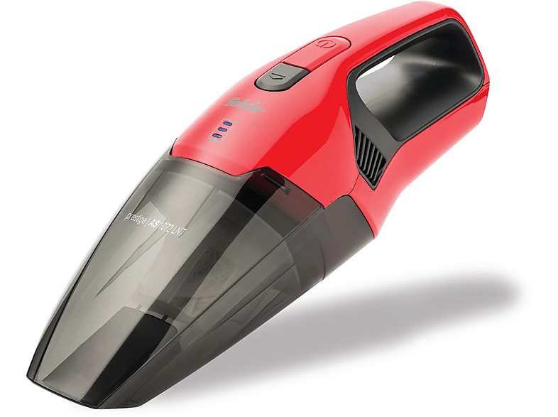 Aspirador de mano - FAKIR prestige, AS 1072 LNT, 45 W, Potencia de succión 45 W, Depósito 0,4 l, Rojo