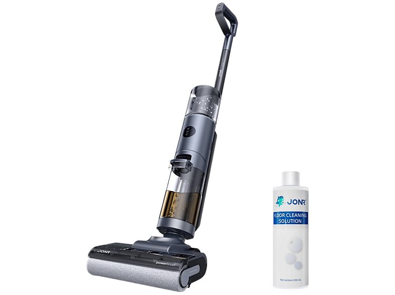 Aspirador escoba seco y húmedo - JONR ED12 PRO, 220 W, Potencia de succión 9 kPa, Depósito 800ml, Azul