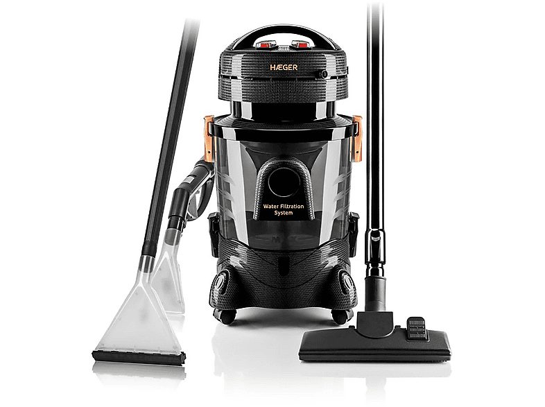 Aspirador sin bolsa - HAEGER VC-12W.045A, 240 V, Potencia de succión 20 kPa, Depósito 7 l, Not available