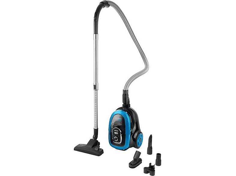 Aspirador sin bolsa - SENCOR SVC 1035TQ, 750 W, Depósito 1 l, Negro, Azul