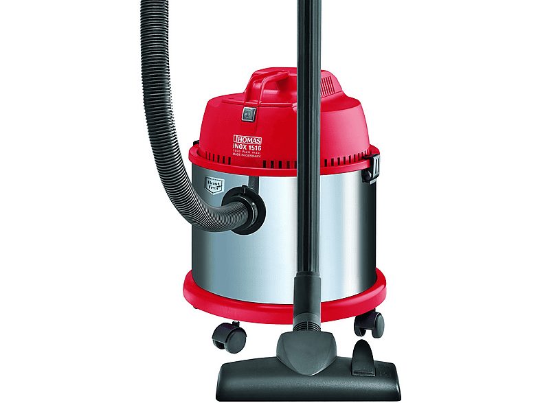 Aspirador sin bolsa - THOMAS 786845, 1500 W, Potencia de succión 1500 W, Depósito 16 l, Rojo