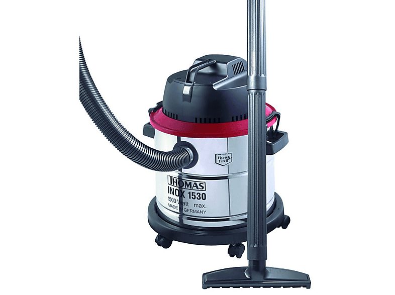 Aspirador sin bolsa - THOMAS Inox 1530, 1500 W, Potencia de succión 1500 W, Depósito 30 l, Inox