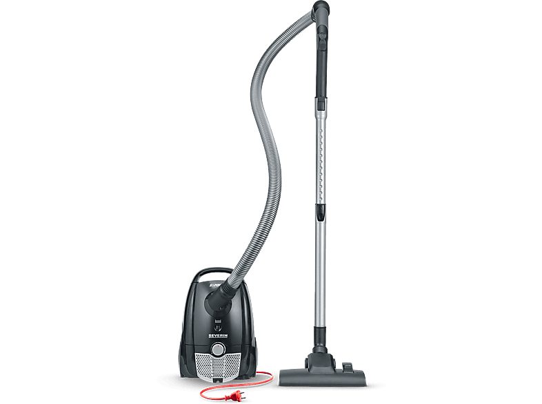Aspiradora con bolsa - SEVERIN BC 7030, 750 W, Potencia de succión 750 W, Depósito 2 l, negro