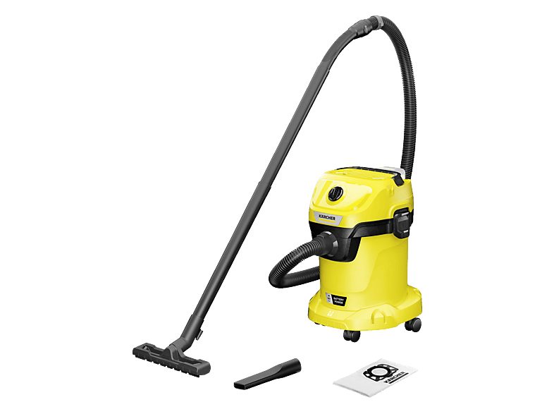 Aspiradora en seco y húmedo - KÄRCHER 1.628-550.0, 225 W, Depósito 17l, Amarillo