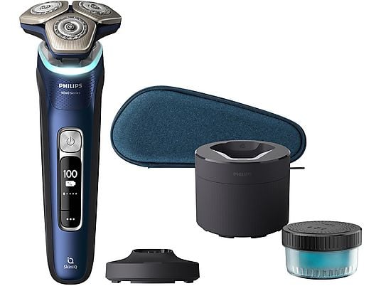 Afeitadora - PHILIPS S9980/54, 60 min, Para un afeitado cómodo; Carga sin esfuerzo en un práctico y cómodo soporte; Más de 60 minutos de afeitado sin cables una vez cargada por completo; Se adapta a tus contornos con los cabezales flexibles 360-D; Se ajusta a la densidad de la barba con el sensor Power Adapt; Mejora tu experiencia de afeitado con la aplicación Philips Shaving; Limpieza a fondo en solo 1 minuto para obtener un afeitado higiénico; Elige un afeitado cómodo en seco o refrescante en 