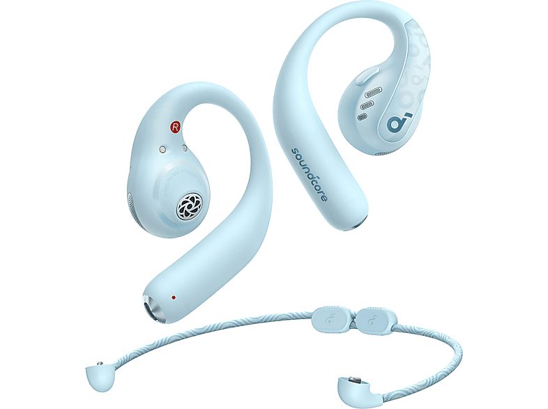 Auriculares conducción de aire  - AeroFit Pro SOUNDCORE BY ANKER, Control remoto, Bluetooth, Color aguamarina