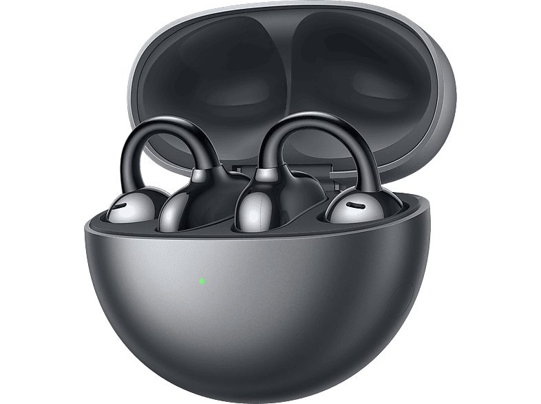 Auriculares conducción de aire - Huawei Freeclip, Autonomía 8 h, Gancho de oreja, IA, Negro