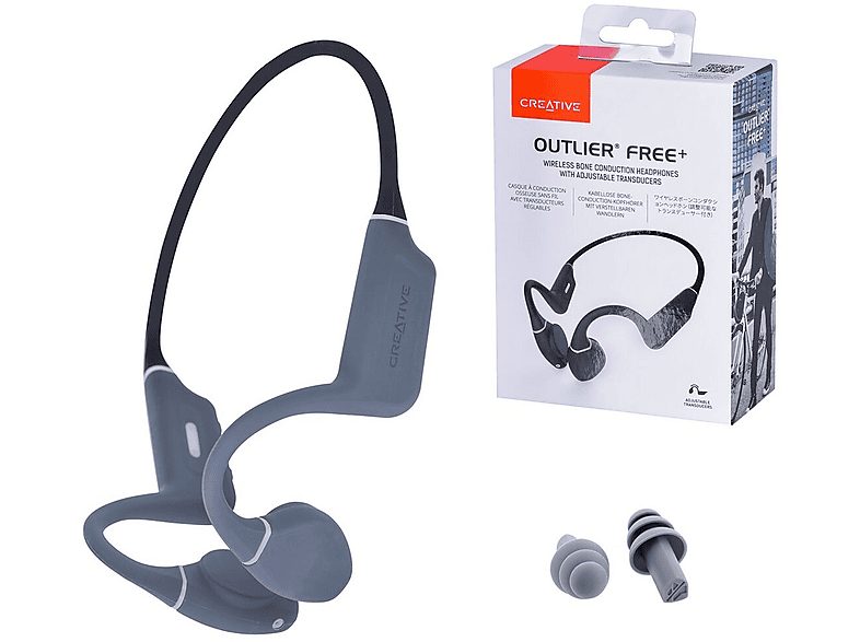 Auriculares conducción ósea  - 51EF1080AA001 CREATIVE LABS, Banda para el cuello, Bluetooth, Negro