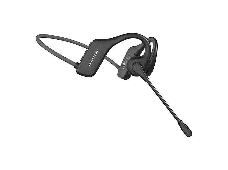 Auriculares conducción ósea  - CHAT+ OPNSOUND, Supraaurales, Bluetooth, Negro