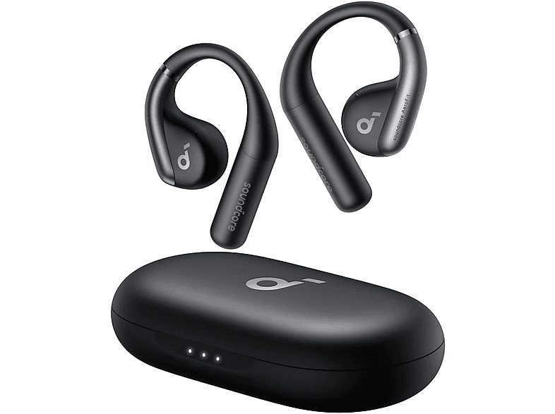 Auriculares deportivos  - AeroFit SOUNDCORE BY ANKER, Control remoto, Bluetooth, Negro