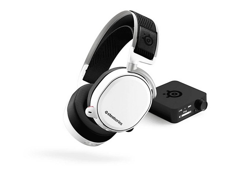 Auriculares Gaming  - Arctis Pro GameDAC con luz RGB STEELSERIES, Circumaurales, Blanco