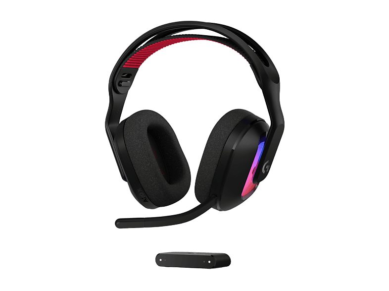 Auriculares gaming - Logitech G A20 X Lightspeed, Bluetooth, PS5-XBOX-Switch-PC, Playsync, Micrófono extraíble, Personalizable, Lightsync, Negro