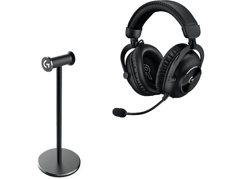 Auriculares gaming - Logitech G Pro X 2 Lightspeed + HS STAND, Inalámbrico, Bluetooth, Micrófono, 7.1 DTS, PC/PlayStation/Nintendo, Negro