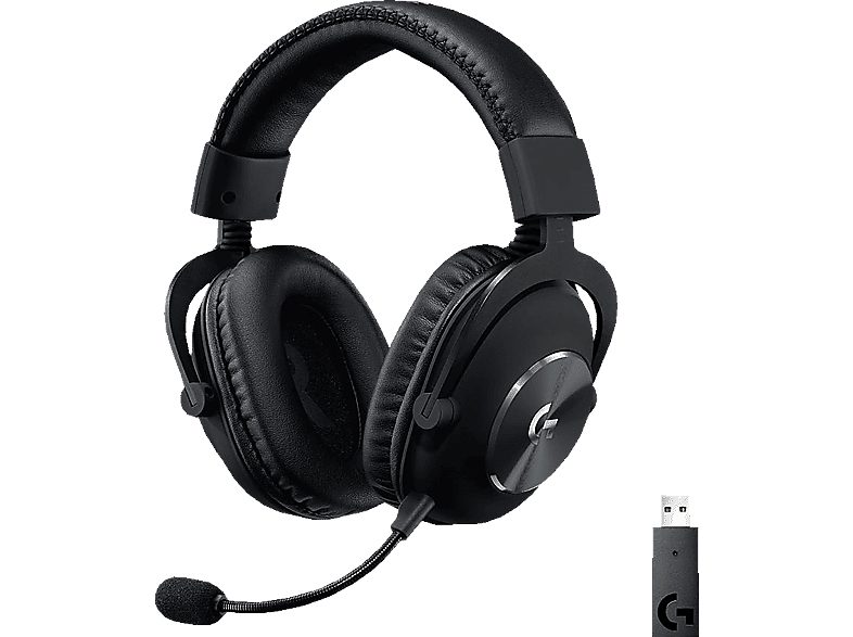 Auriculares gaming - Logitech G PRO X, Inalámbrico, Lightspeed, PC-PS5/PS4, Nintendo, Filtros de voz, Transductores 50 mm, 7.1 canales, 20h, Negro
